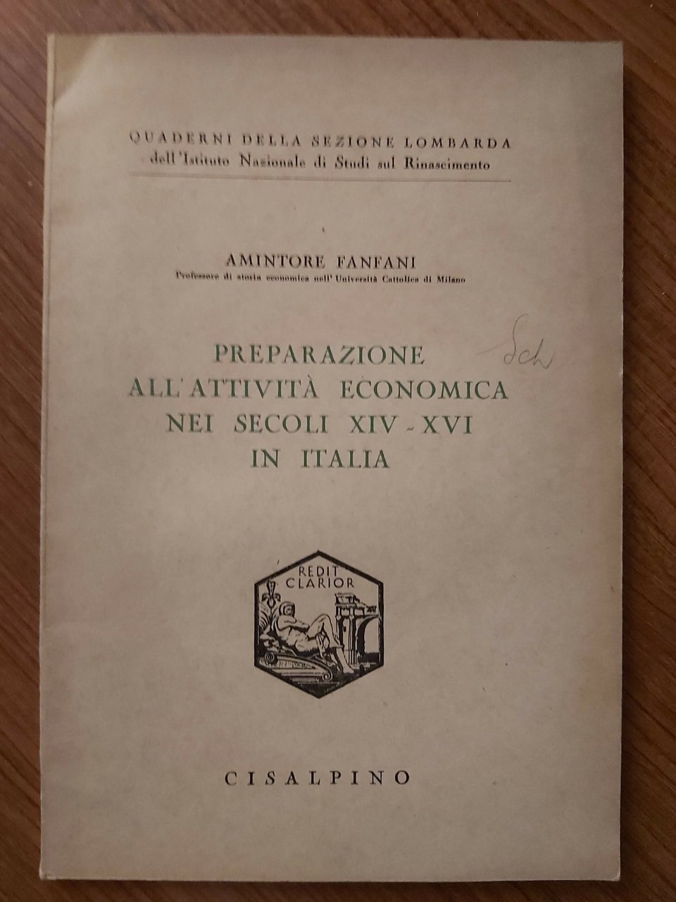 PREPARAZIONE all'attività economica nei secoli XIV - XVI in Italia.