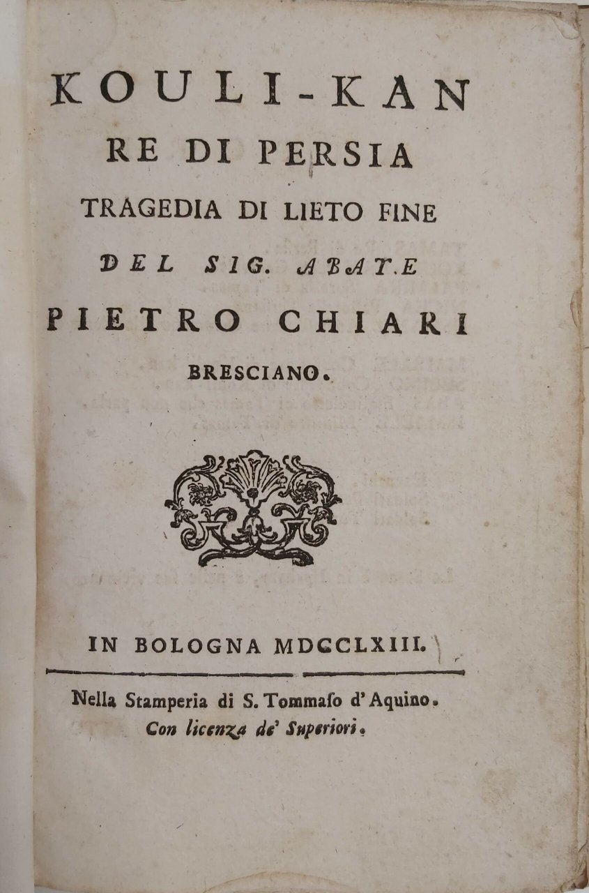 RACCOLTA di opere teatrali, secc. XVIII e XIX,