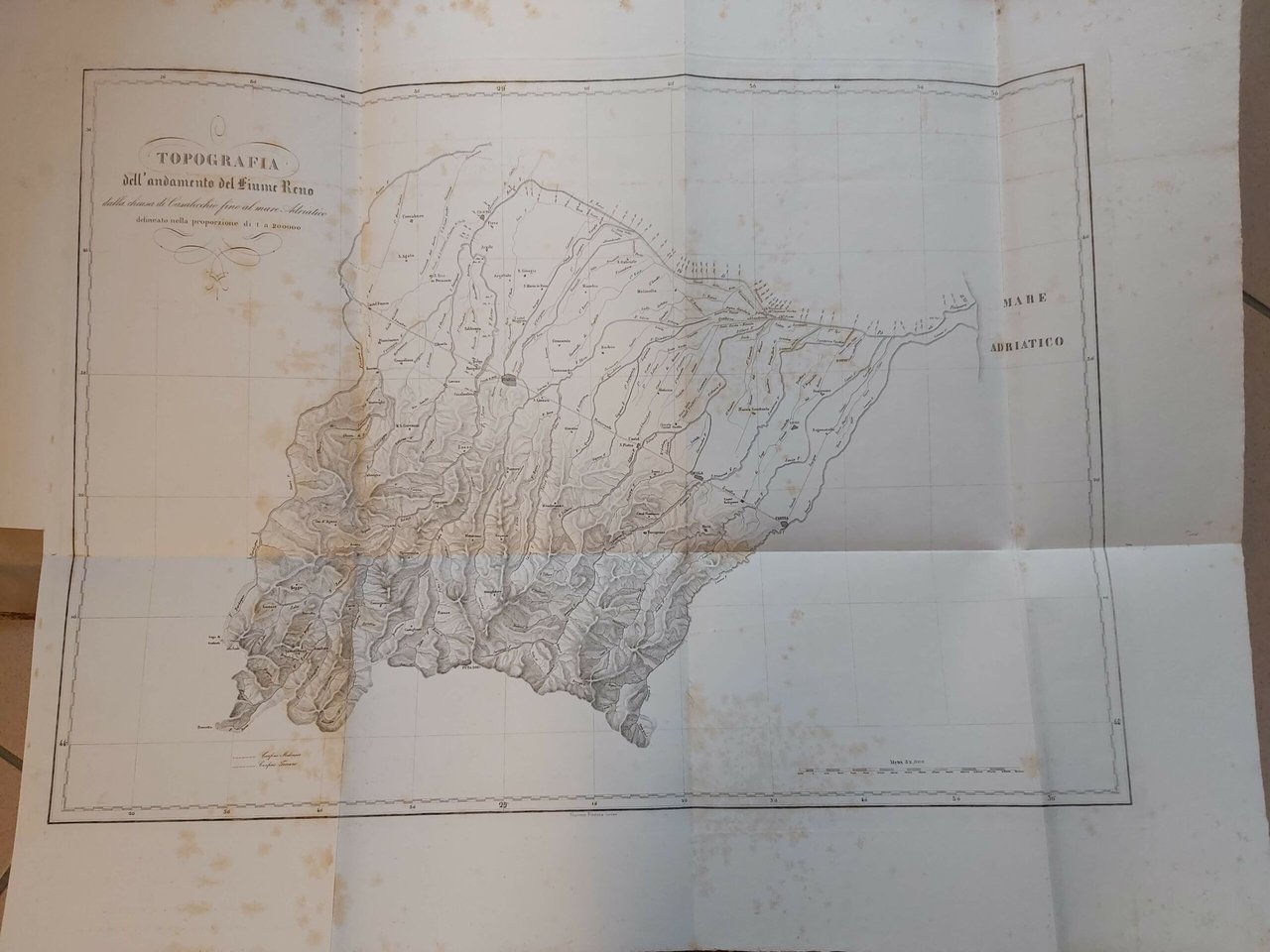 RELAZIONE intorno alla generale livellazione del fiume Reno eseguita negli … | Immagine principale