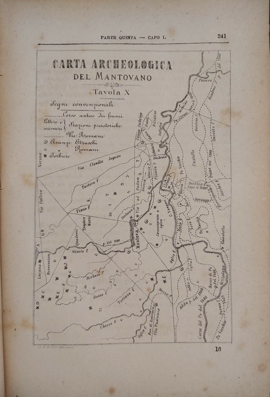 SAGGIO DI STUDI NATURALI sul territorio mantovano. Con illustrazioni.