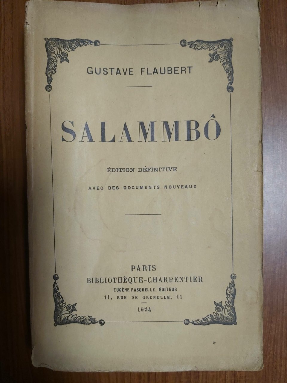 SALAMMBO'. Edition definitive avec des documents nouveaux. | Immagine principale