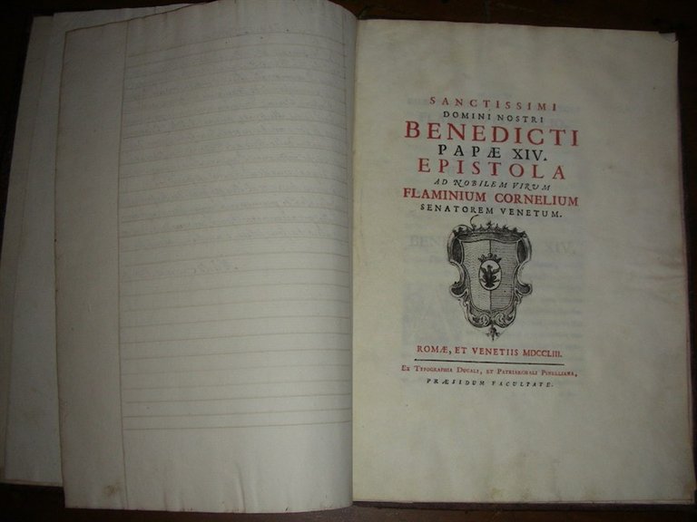 SANCTISSIMI DOMINI NOSTRI Benedicti Papae XIV. Epistola ad nobilem virum …