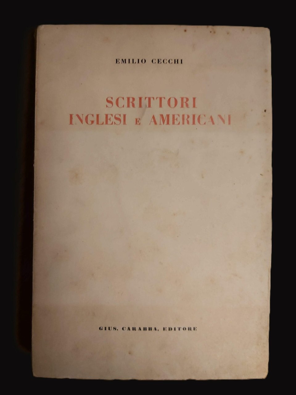 SCRITTORI INGLESI E AMERICANI.