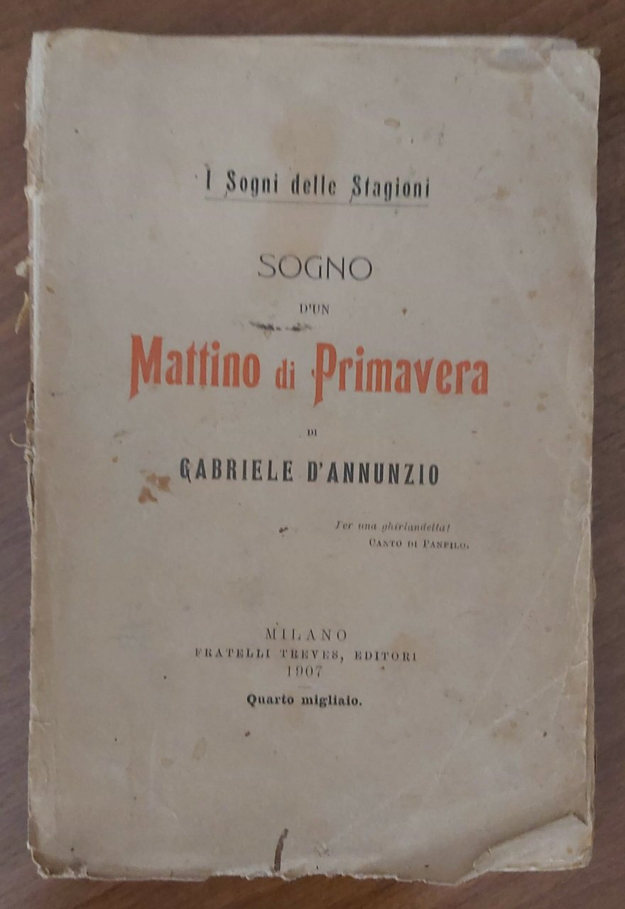 SOGNO D'UN MATTINO DI PRIMAVERA. | Immagine principale