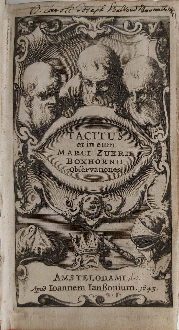 TACITUS et in eum Marci Zuerii Boxhornii Observationes.