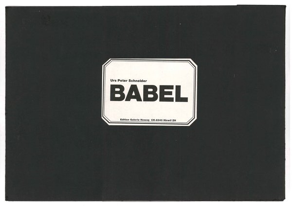Babel 1961/1967. FÄ‚Ä½r beliebige Klangquellen (Per eventuali sorgenti sonore)