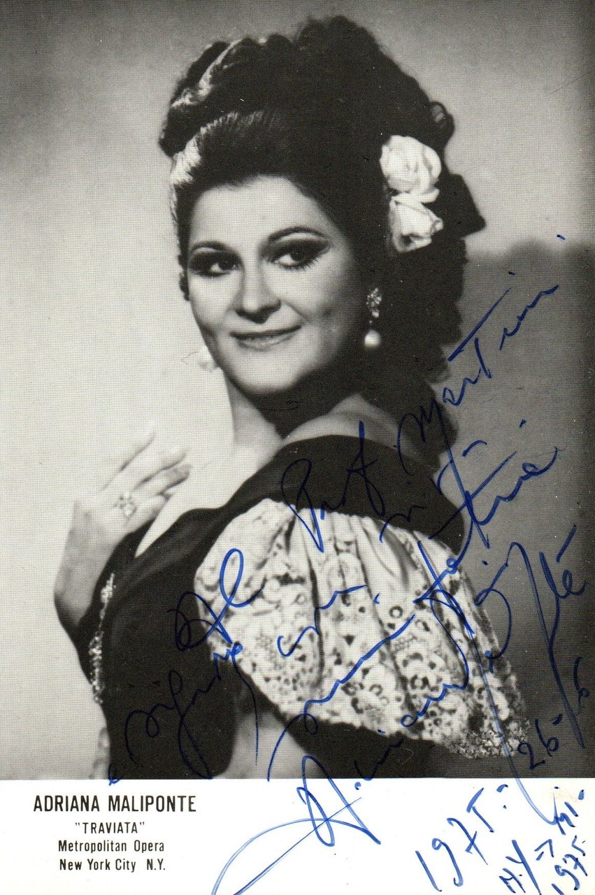 Adriana Maliponte in "Traviata". Fotografia.