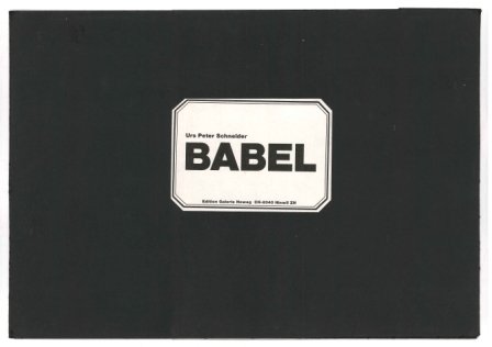 Babel 1961/1967. Für beliebige Klangquellen (Per eventuali sorgenti sonore)