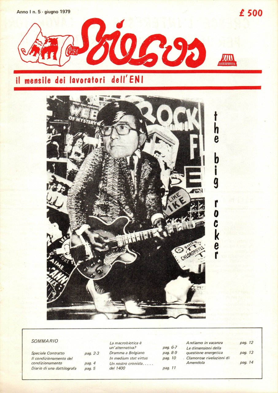 Biecos. Il mensile dei lavoratori dell'ENI. Anno I N. 5 | Immagine principale