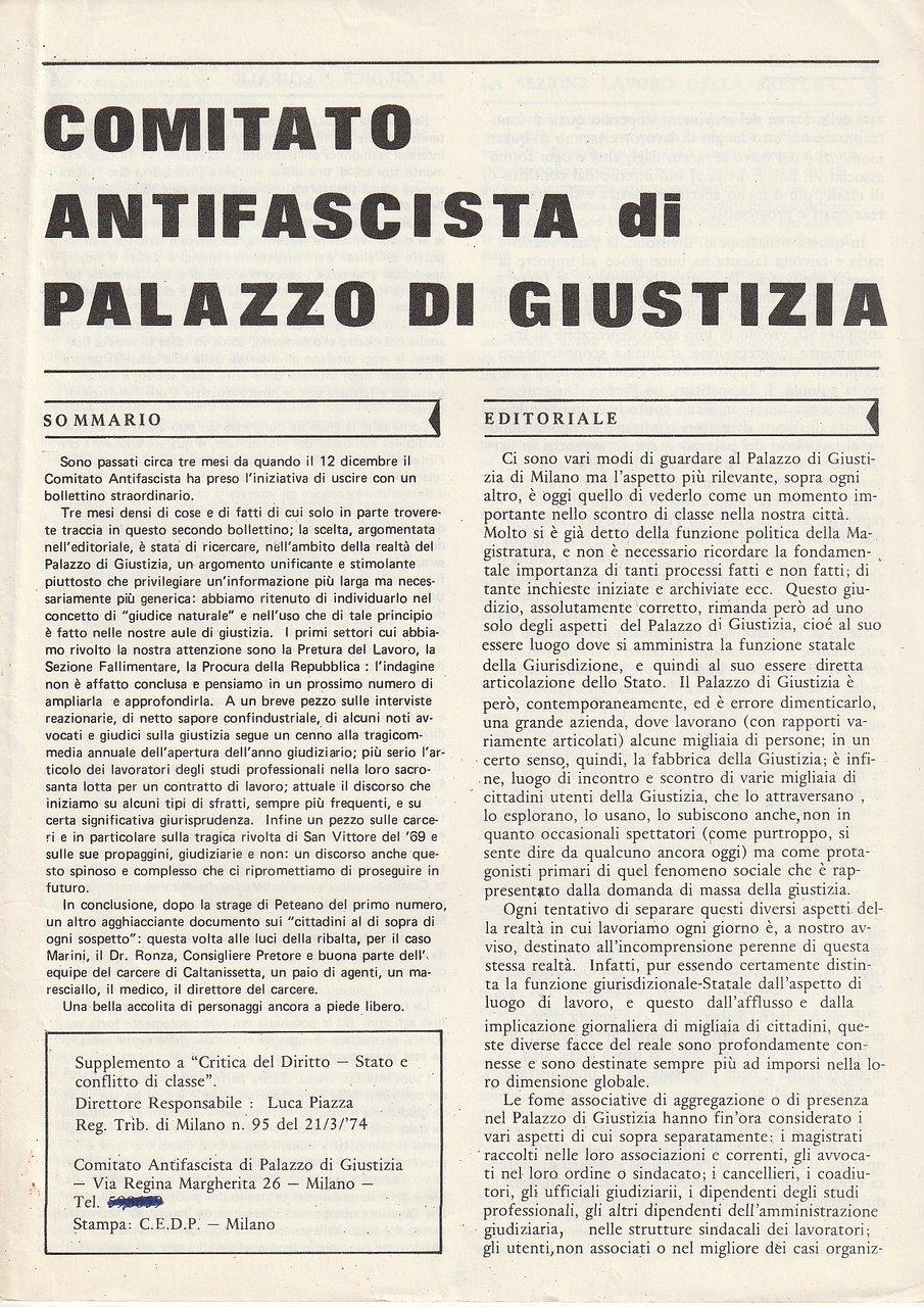 Comitato antifascista di Palazzo di Giustizia