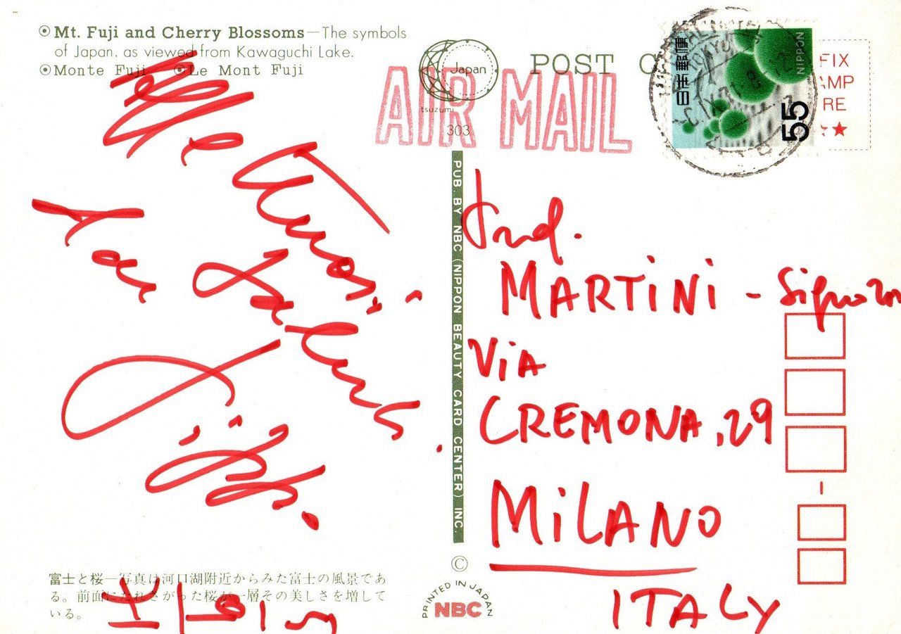 Cartolina postale viaggiata