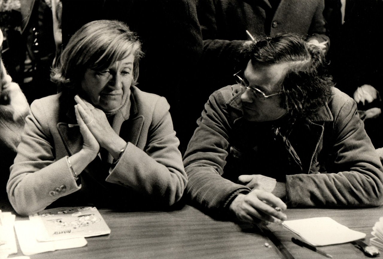 Guattari (Felix) e Macciocchi (Maria Antonietta). Fotografia originale | Immagine principale