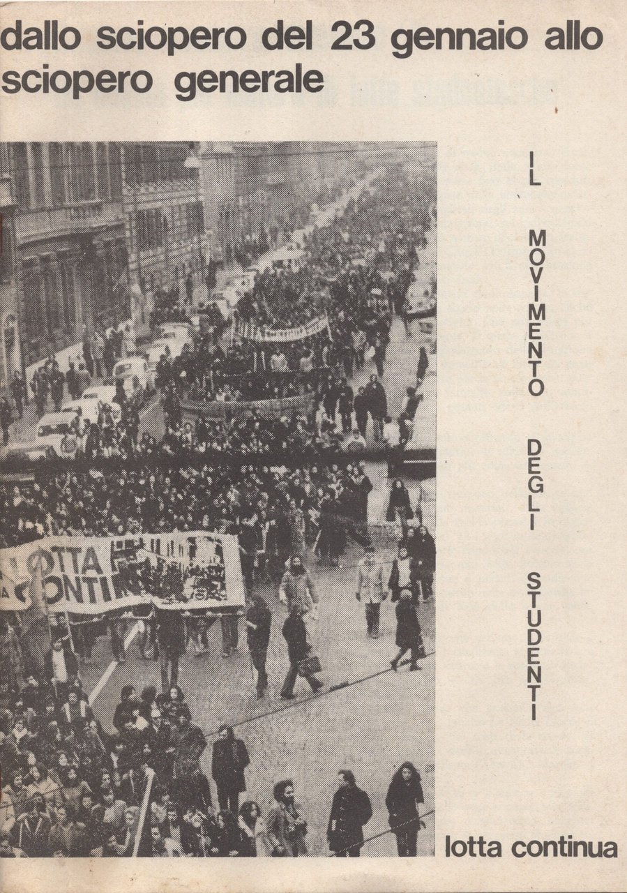 Il Movimento degli Studenti. Dallo sciopero del 23 gennaio allo … | Immagine principale