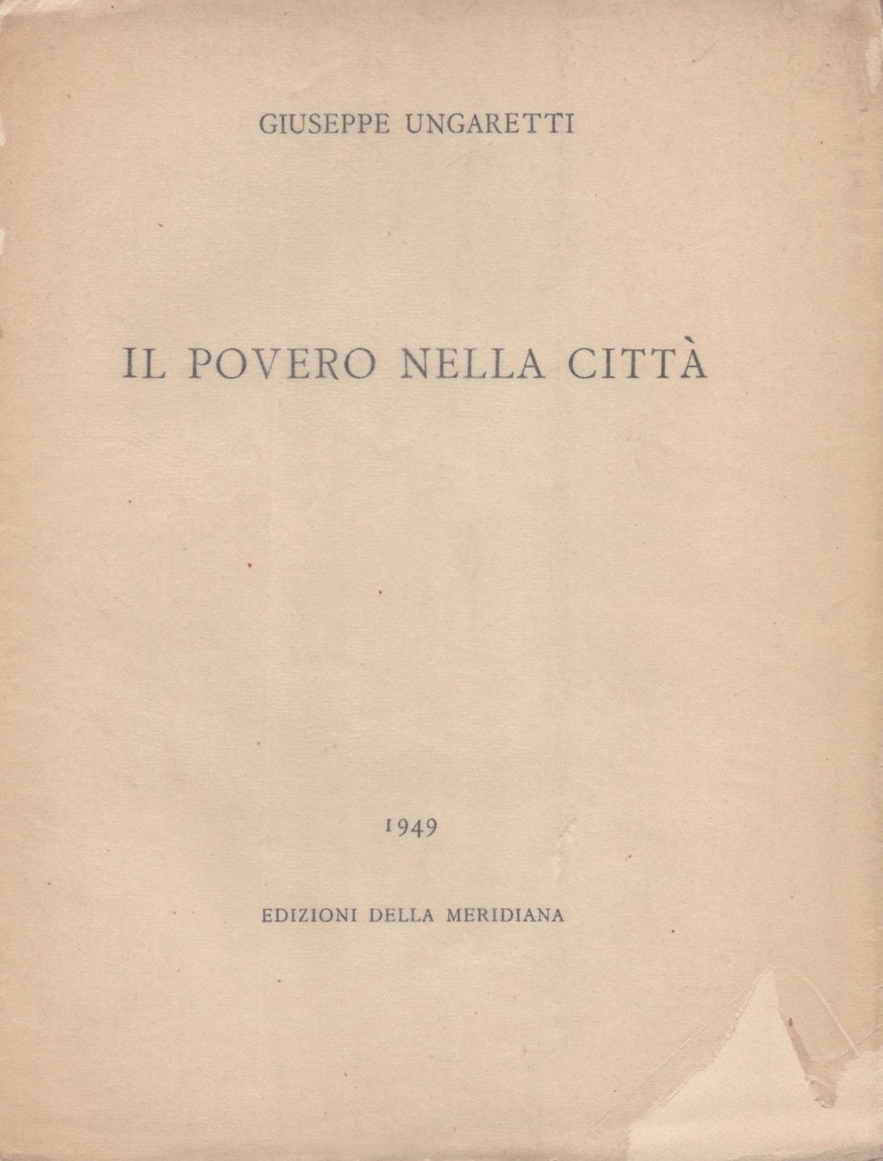 Il povero nella città