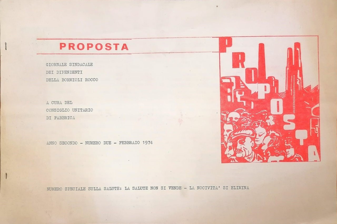 La salute non si vende, la nocività si elimina. Proposta. … | Immagine principale