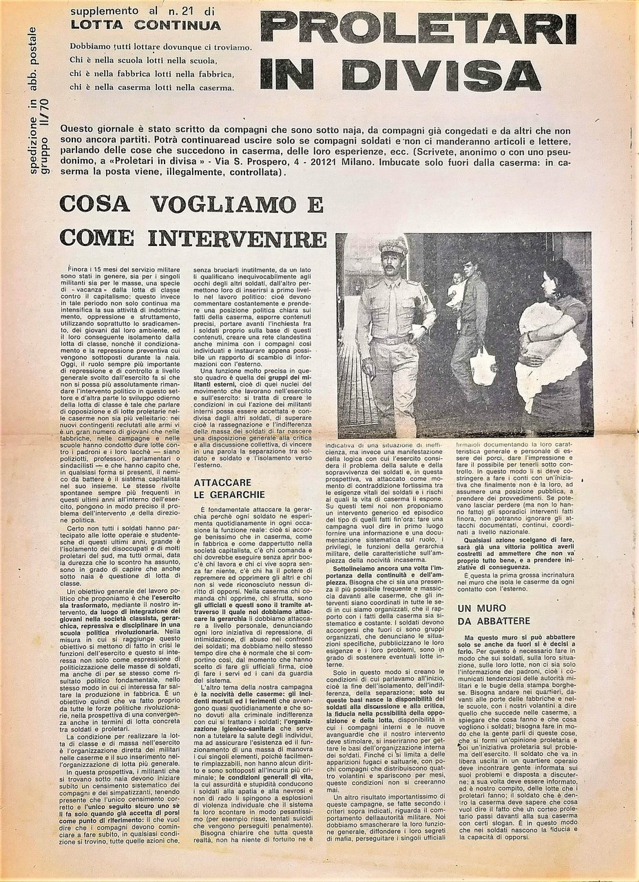 Lotta Continua Proletari in divisa (PID) | Immagine principale