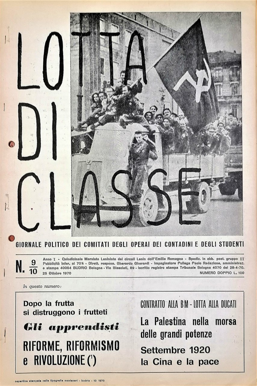 Lotta di classe. Giornale politico dei comitati degli operai, dei … | Immagine principale