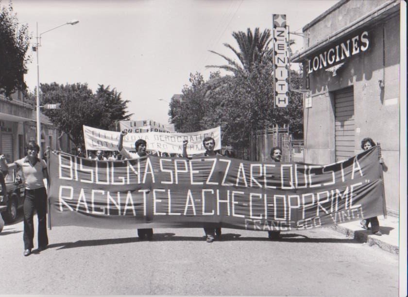 Manifestazione contro la Mafia