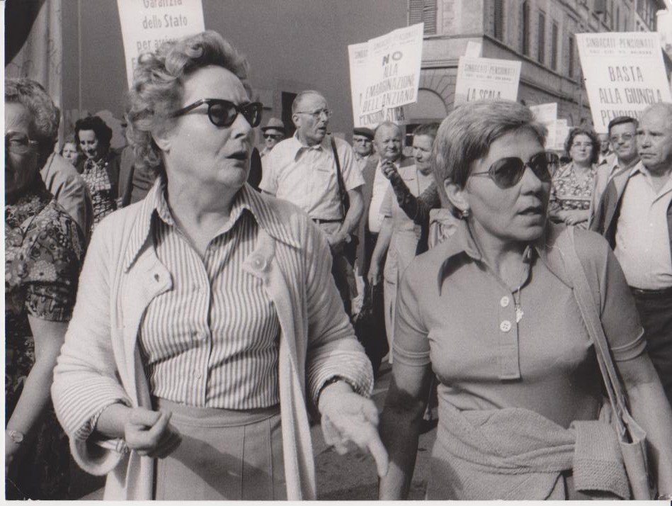 Manifestazione di Firenze, Ardea Borgatti e Anna Zucchini da Bologna