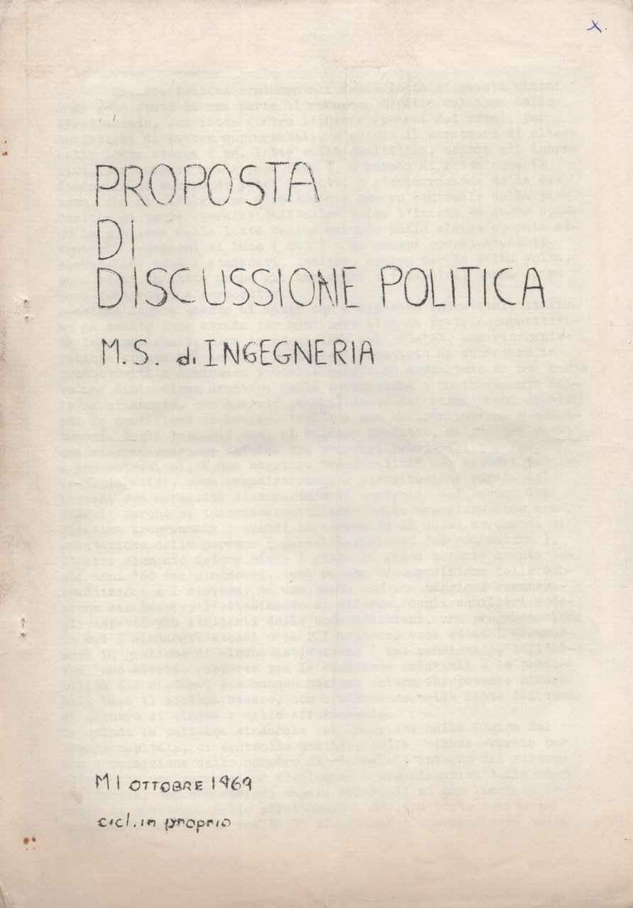 Proposta di discussione politica | Immagine principale