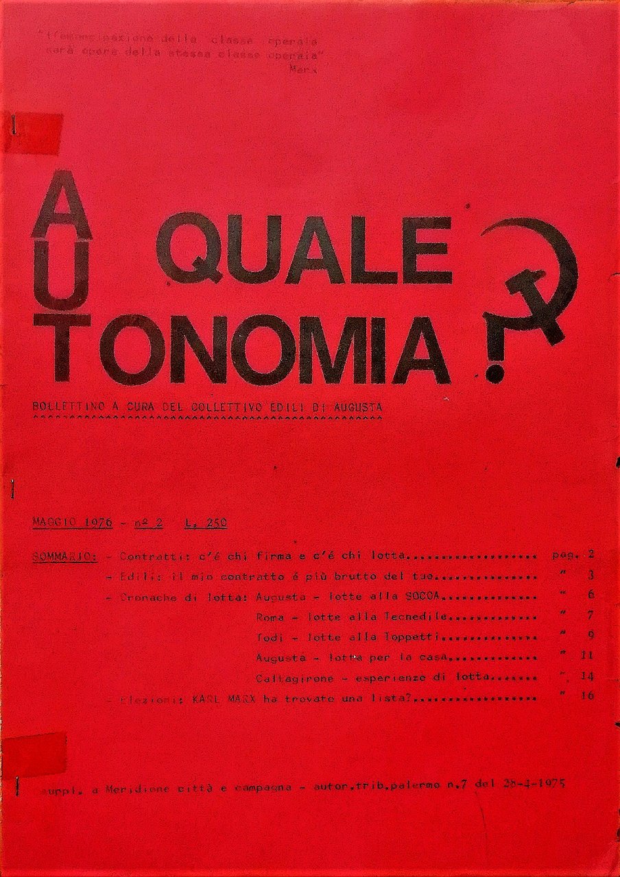 Quale autonomia? Bollettino N. 2 | Immagine principale