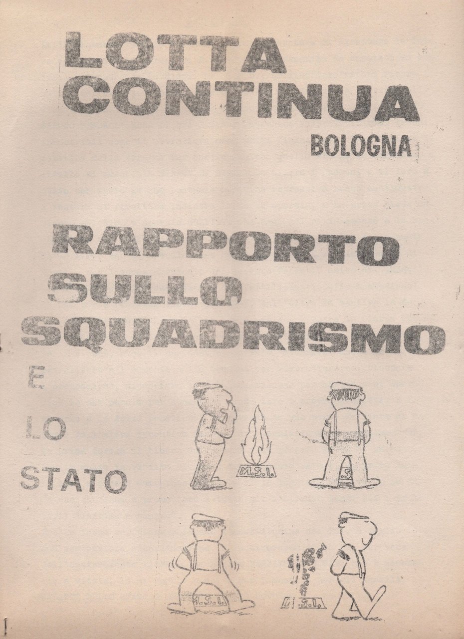 Rapporto sullo squadrismo e lo Stato | Immagine principale