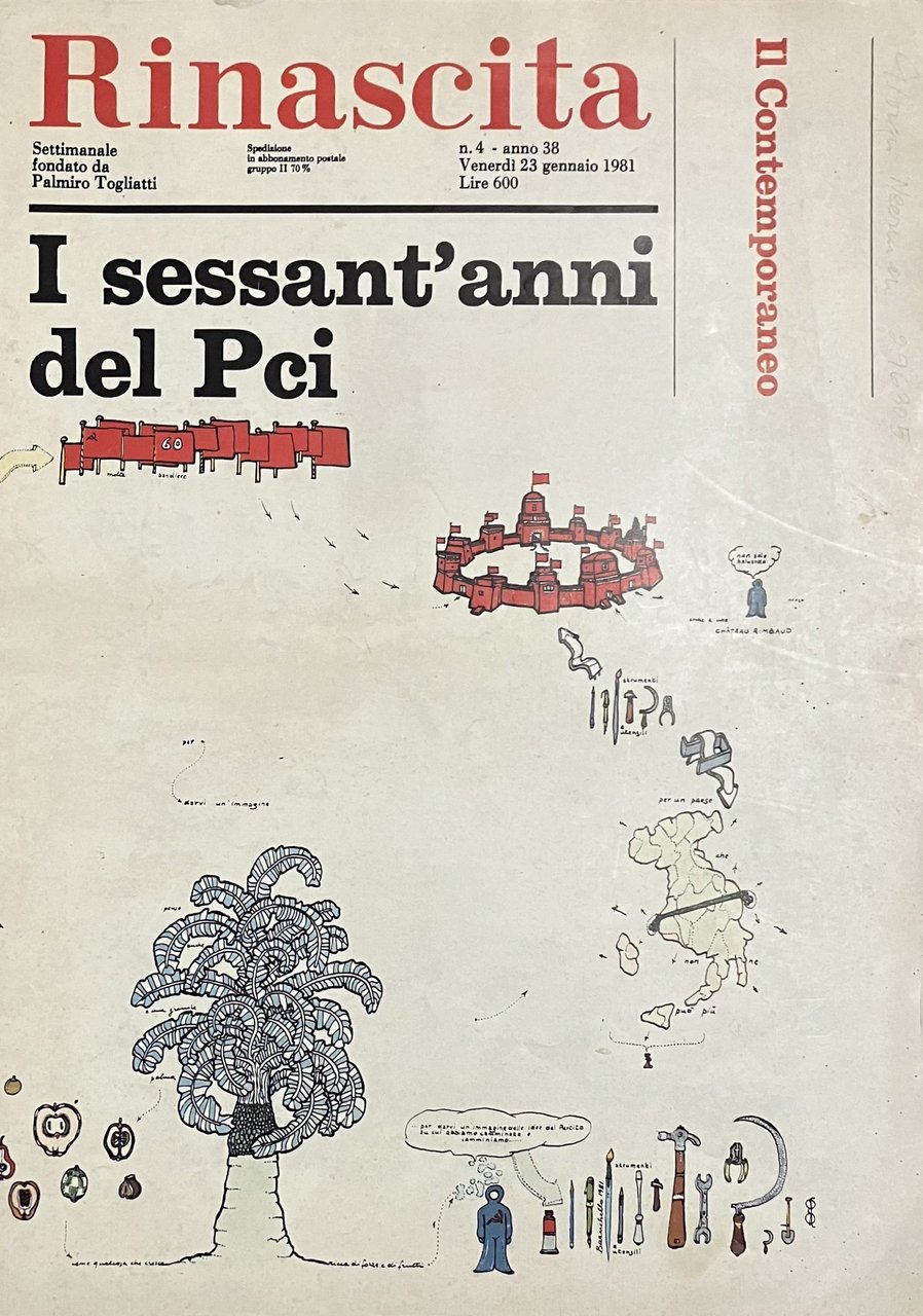 Rinascita. Settimanale fondato da Palmiro Togliatti. 23 gennaio 1981. Anno …