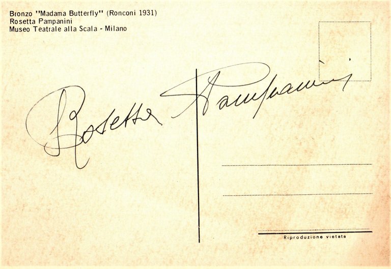 Rosetta Pampanini, "Madama Butterfly" (cartolina).