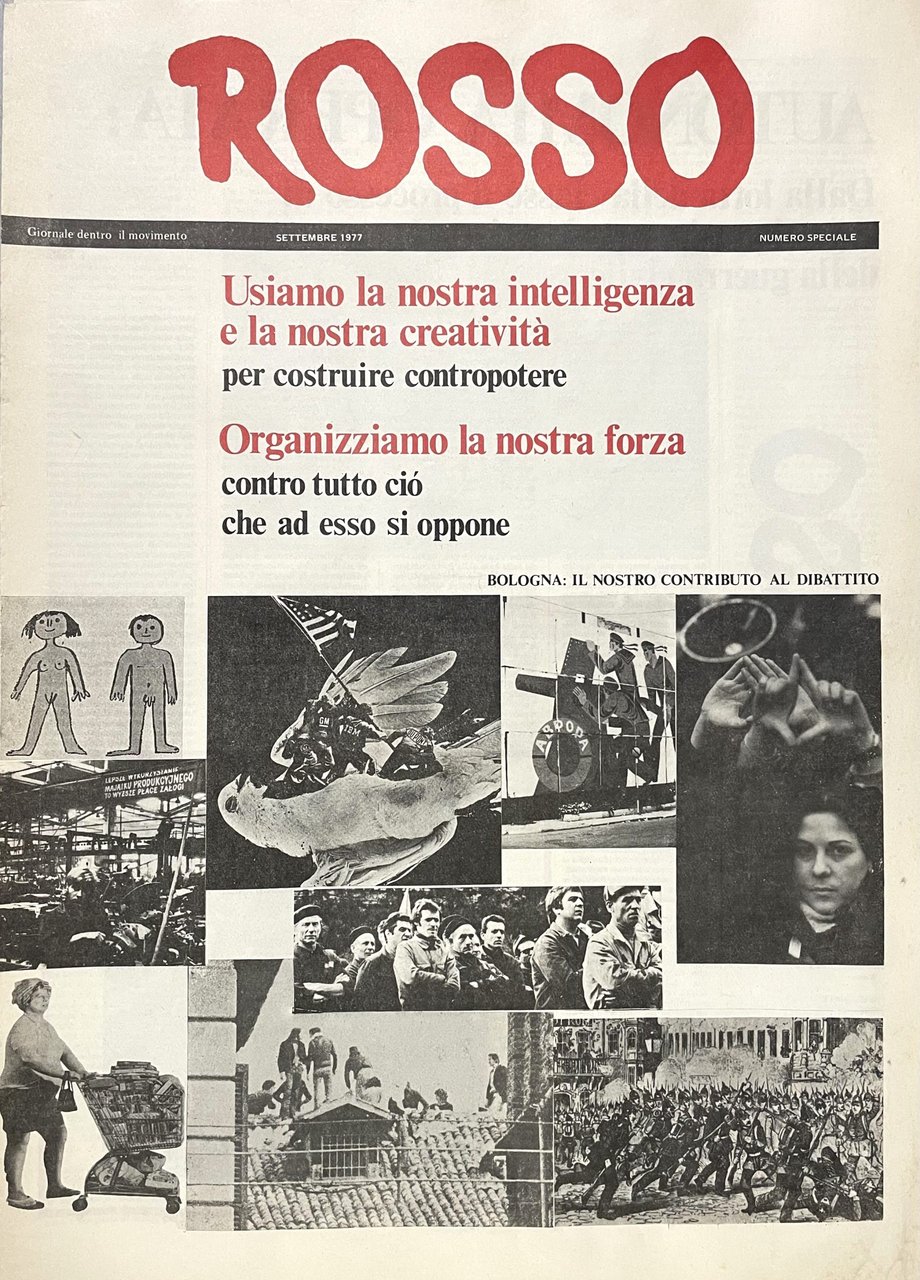 Rosso. Giornale dentro il movimento. Numero speciale settembre 1977 | Immagine principale