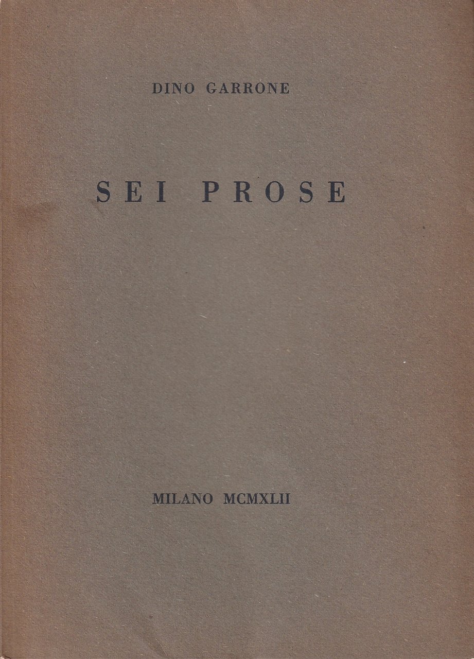 Sei prose
