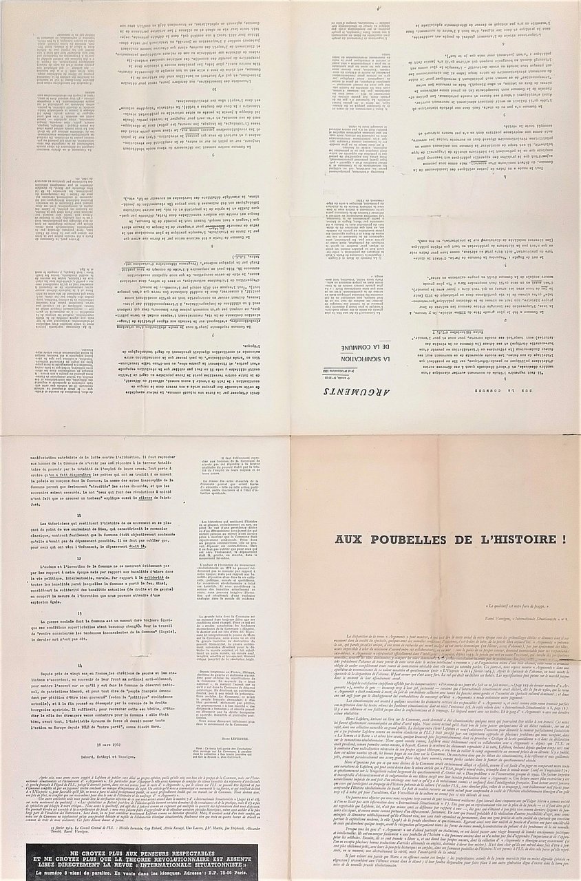 (Situazionismo) Aux poubelles de l'histoire! (Alle pattumiere della storia! n.d.t.) | Immagine principale