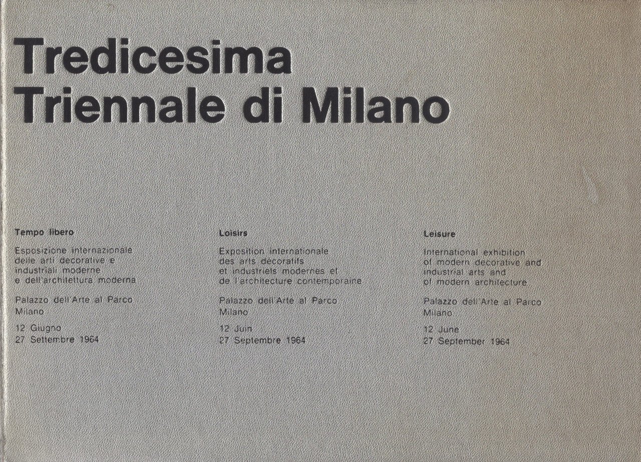 (Triennale) Tredicesima triennale di Milano