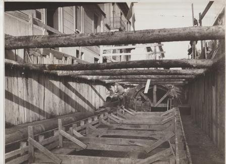 Copertura e deviazione torrente Mussa, Viale Espinasse (febbraio 1937)