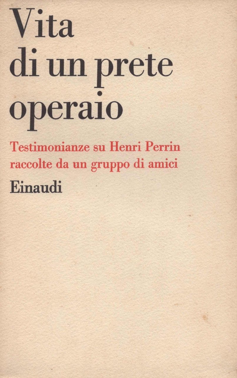 Vita di un prete operaio | Immagine principale