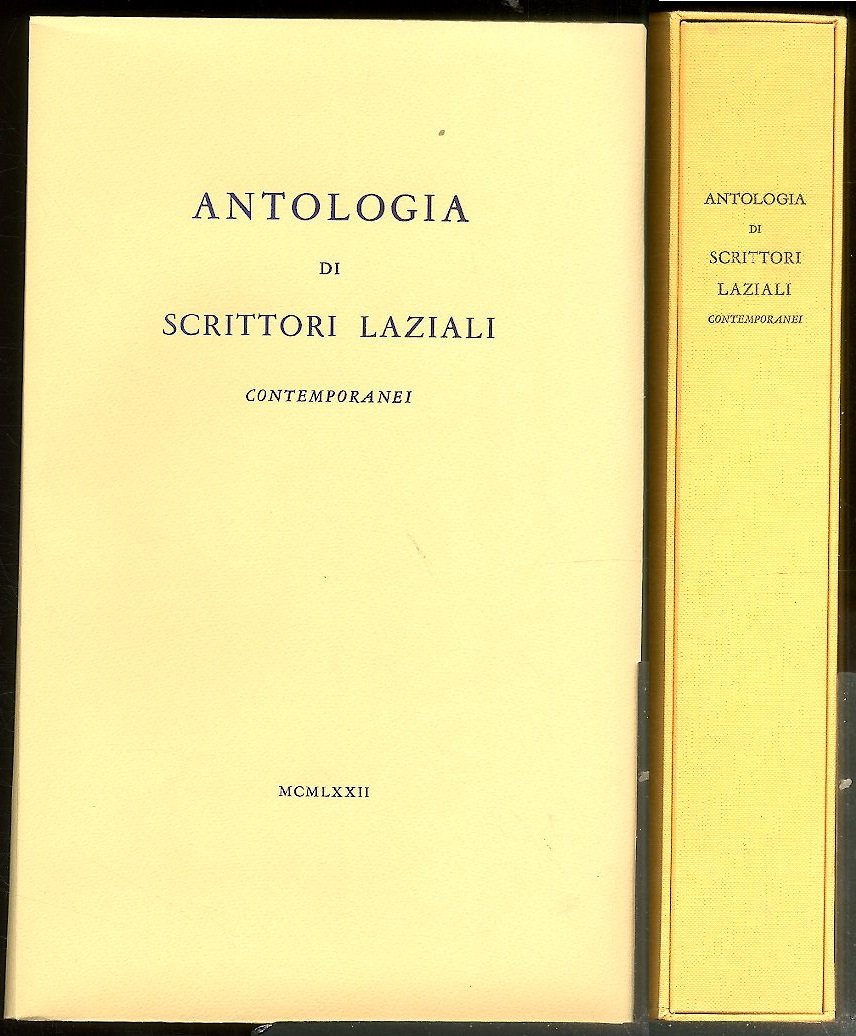 ANTOLOGIA DI SCRITTORI LAZIALI CONTEMPORANEI - LS