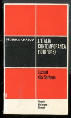 ITALIA CONTEMPORANEA ( 1818 - 1948 ) LEZIONI ALLA SORBONA …