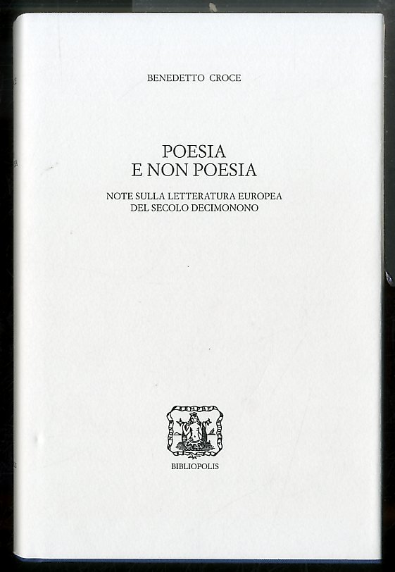 POESIA E NON POESIA NOTE SULLA LETTERATURA EUROPEA DEL SECOLO …