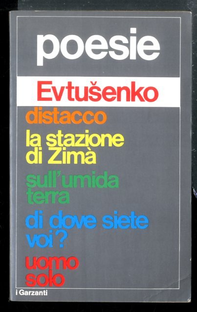 POESIE EVTUSENKO - 1 ED LS