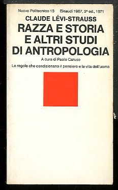 RAZZA E STORIA E ALTRI STUDI DI ANTROPOLOGIA - LS