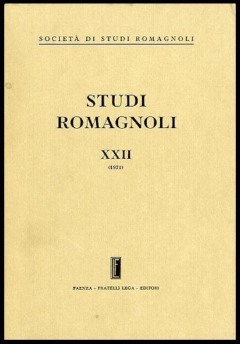 STUDI ROMAGNOLI XXII (1971) - LS