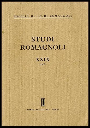 STUDI ROMAGNOLI XXIX ( 1978 ) - LS