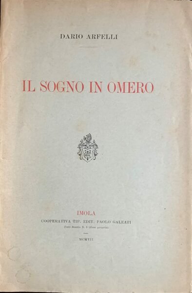 Il sogno in Omero