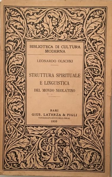 Struttura spirituale e linguistica del mondo neolatino