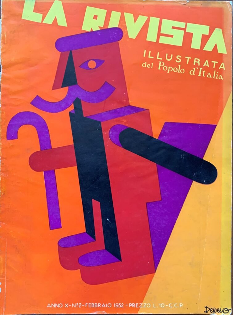 Anno X. Copertina di Fortunato Depero