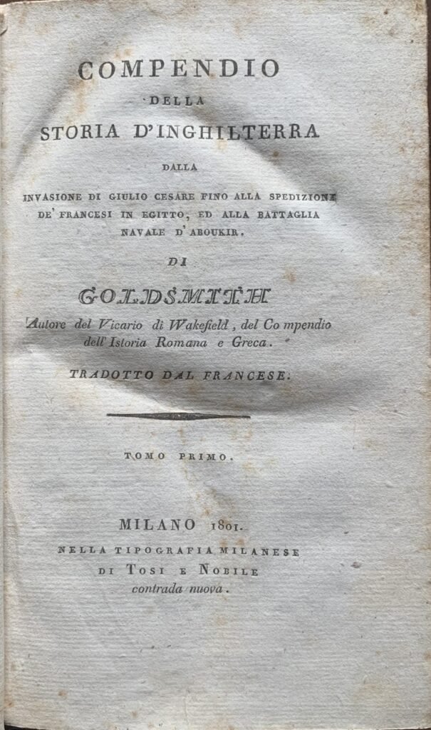 Compendio della storia d'Inghilterra / 3 tomi in un volume …
