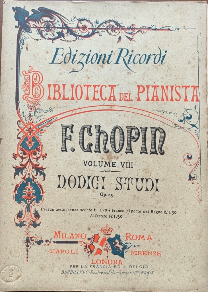 Dodici studi. Composizione per pianoforte