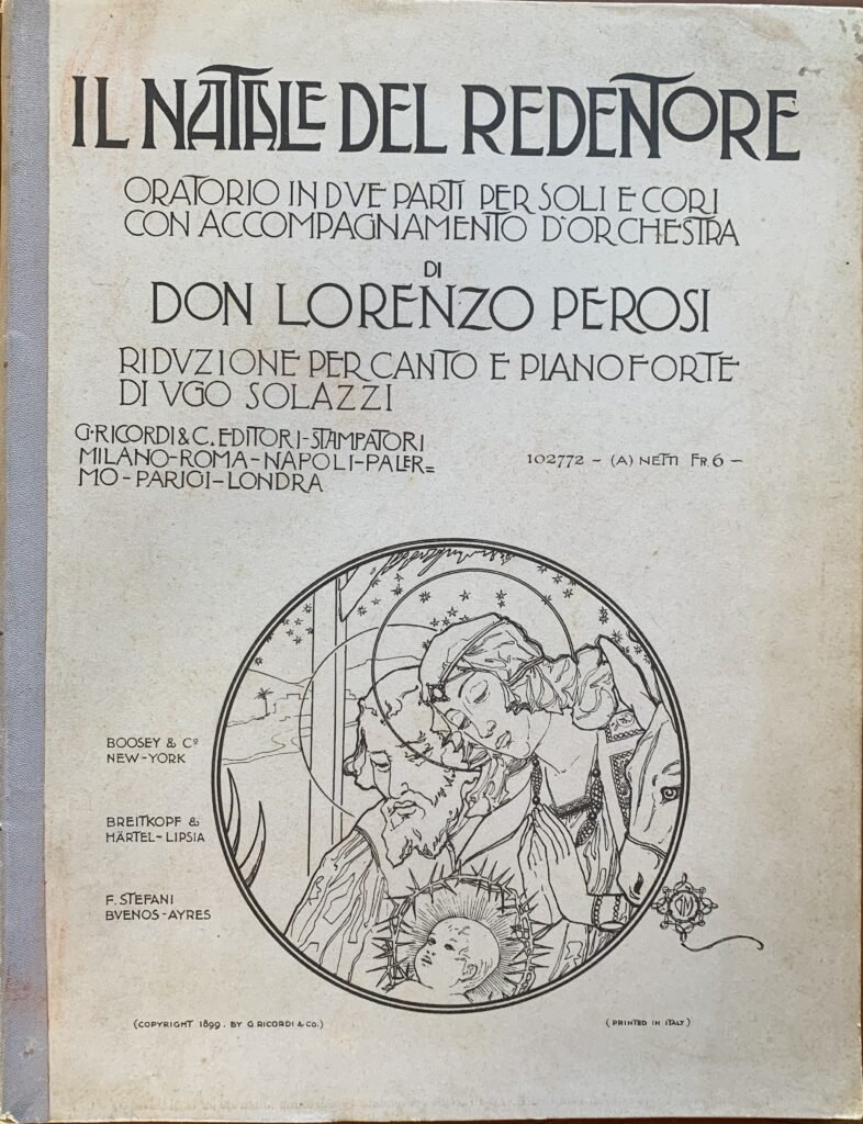 Il Natale del Redentore. Oratorio in due parti per soli …