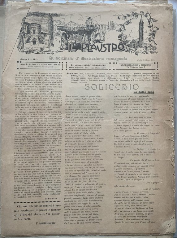 Il Plaustro. Quindicinale di illustrazione romagnola / Serie completa nÂ° … | Immagine Gallery 2