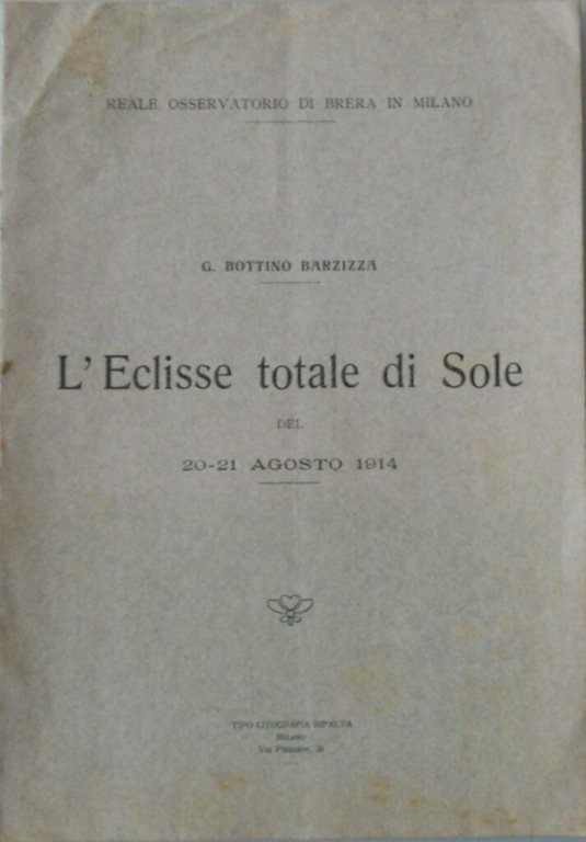 L'eclisse totale di sole del 20-21 agosto 1914