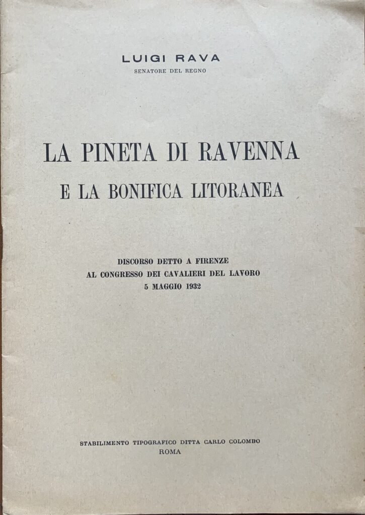 La pineta di Ravenna e la bonifica litoranea